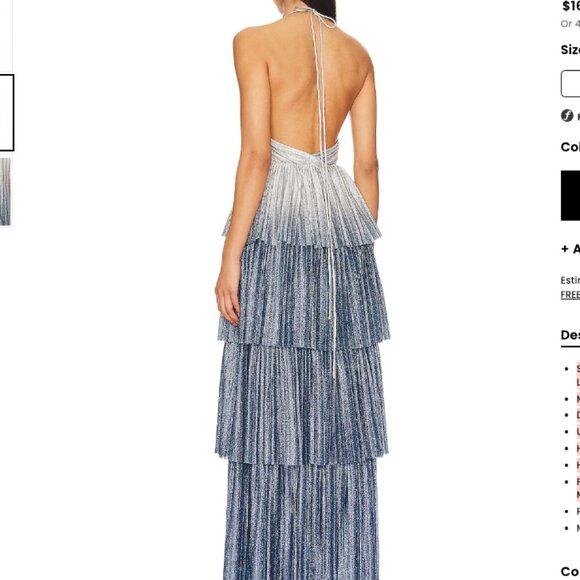 NWT Line & Dot Oracle Maxi Dress in Denim size small - Picture 2 of 5